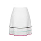 White Viscose Women Skirt