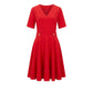 Red Poliestere Women Dress