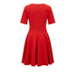 Red Poliestere Women Dress