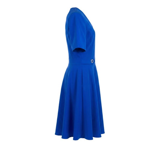 Blue Poliestere Women Dress