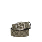 Brown Cotton Regular Belt