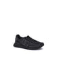 Black Fabric Athletic Sneakers
