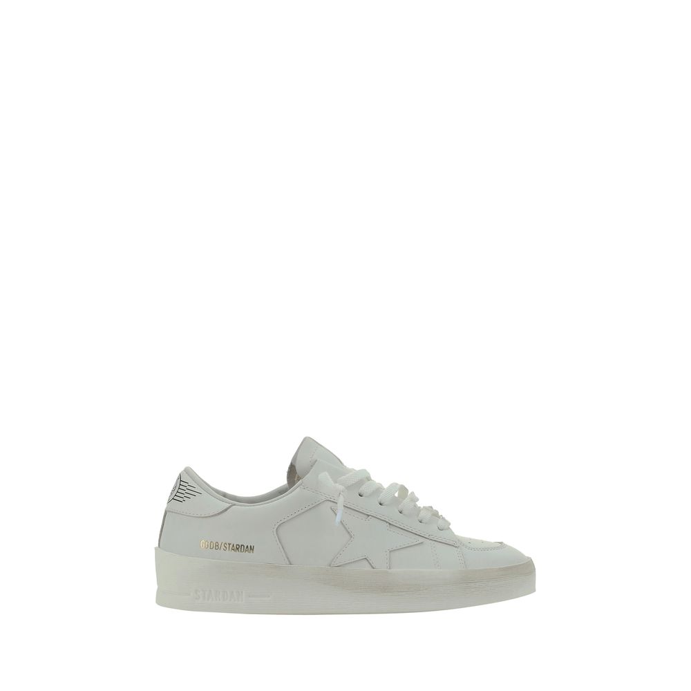 White Goatskin Sneakers