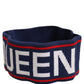 Navy Blue Wool Knitted D&G Queen Head Band One Size Hat