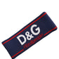 Navy Blue Wool Knitted D&G Queen Head Band One Size Hat