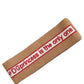 Beige Cashmere Knitted Embroidered Head Band One Size Hat