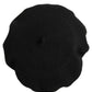 Black Wool French Style Beret Capello Hat