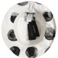 White Cotton Big Polka Dot Pattern Bucket Hat