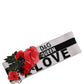 White D&G Queen Love Floral Applique Head Band One Size Hat
