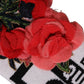 White D&G Queen Love Floral Applique Head Band One Size Hat