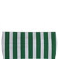 Green White Stripes Nylon Head Wrap One Size Headband
