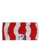 Red White Stripes Nylon Head Wrap One Size Headband