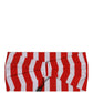 Red White Stripes Nylon Head Wrap One Size Headband