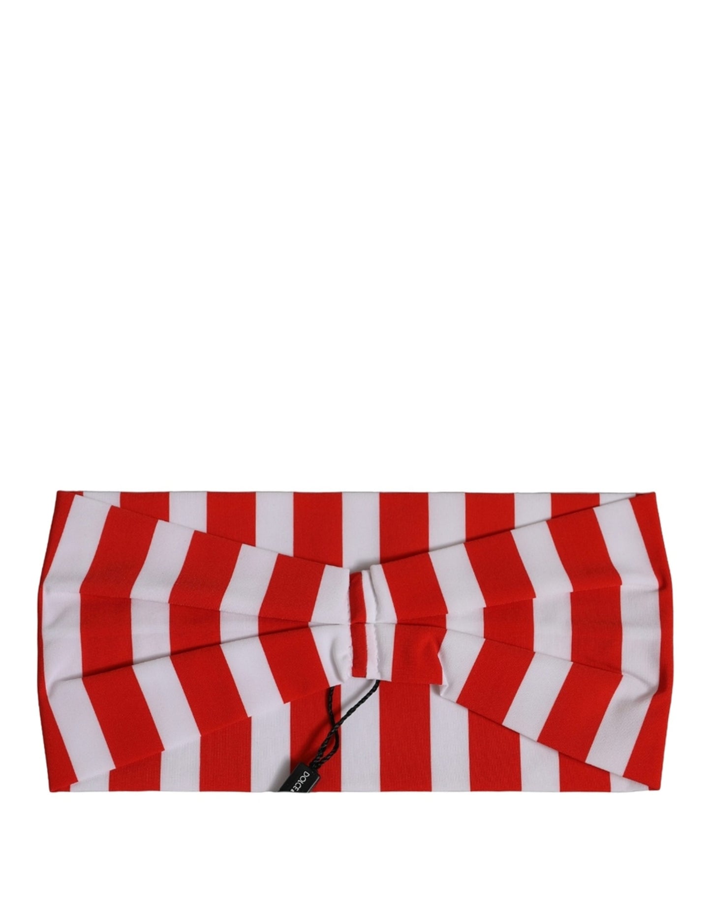 Red White Stripes Nylon Head Wrap One Size Headband