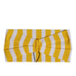 Yellow White Stripes Nylon Head Wrap One Size Headband