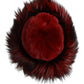 Red Fox Mink Fur Womens Bucket Capello Hat