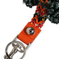 Raffia Leather Clasp Finder Chain Keyring Multicolor