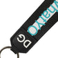 Multicolor Logo Polyester Brass Holder Keychain Keyring