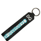 Multicolor Logo Polyester Brass Holder Keychain Keyring
