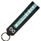 Multicolor Logo Polyester Brass Holder Keychain Keyring