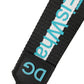 Multicolor Logo Polyester Brass Holder Keychain Keyring