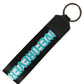 Multicolor Logo Polyester Brass Holder Keychain Keyring