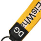 Multicolor Logo Polyester Brass Holder Keychain