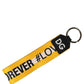 Multicolor Logo Polyester Brass Holder Keychain Keyring