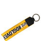 Multicolor Logo Polyester Brass Holder Keychain Keyring