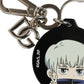 Black Kaisen Toge Inumaki Charm Metal Keychain Keyring