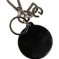 Black Kaisen Panda Chibi Charm Metal Keychain Keyring