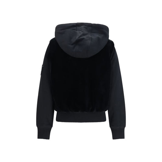 Black Cotton Sweatshirt