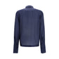 Blue Wool Oves Aries Dress Shirt