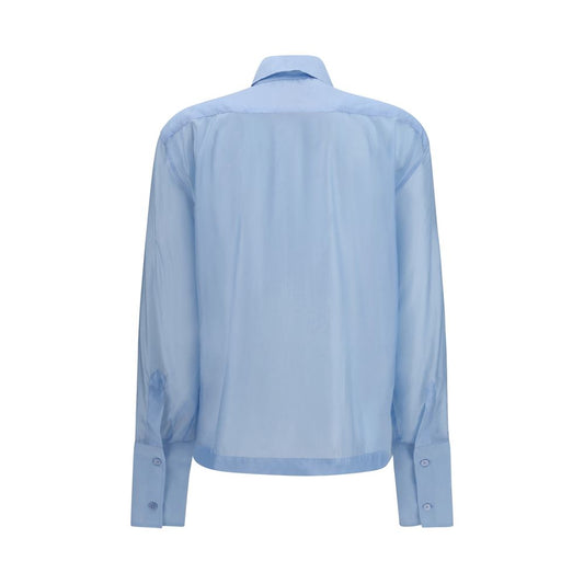 Blue Wool Oves Aries Dress Shirt