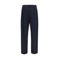 Blue Polyester Dress Pants