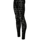 Black All Over Logo Print Sheer Pantyhose Underwear
