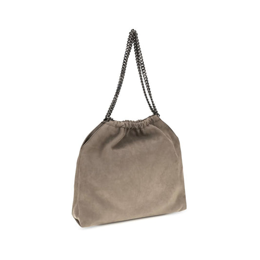 Beige Polyester Shoulder Bag