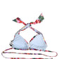 Multicolor Floral Triangle Beachwear Bikini Top
