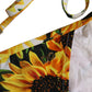Bottom White Sunflower Nylon Beachwear Bikini