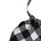Black White Checkered Halter Beachwear Bikini Top