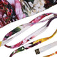 White Floral Print Triangle Beachwear Bikini Top