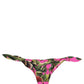 Fuchsia Pink Fig Print Beachwear Bikini Bottom