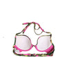 Fuchsia Pink Fig Print Beachwear Bikini Top
