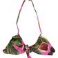 Fuchsia Pink Fig Print Beachwear Bikini Top