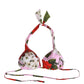 Pink Floral Print Triangle Beachwear Bikini Top