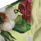 Yellow Floral Print Nylon Beachwear Bikini Bottom