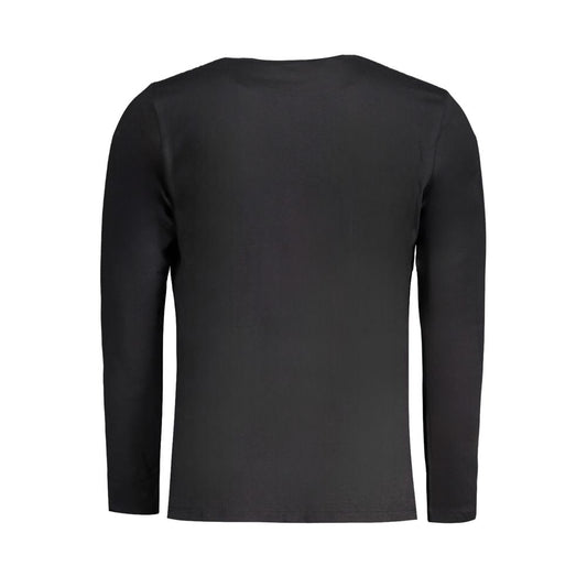 Black Cotton Men T-Shirt