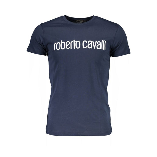 Blue Cotton Men's T-Shirt
