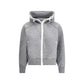 Gray Wool Bomber