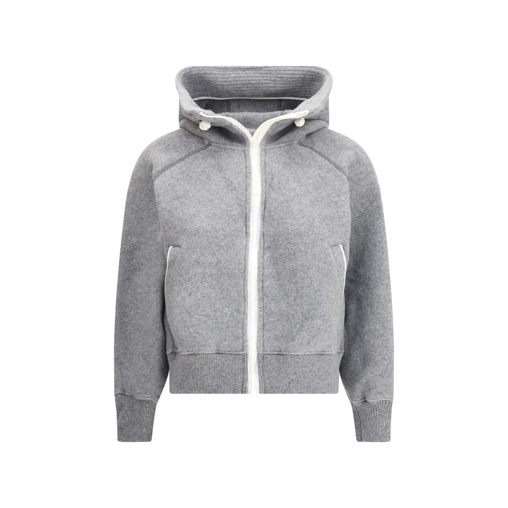 Gray Wool Bomber